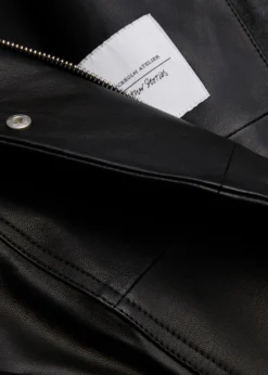 Discount & Other Stories Veste Oversize En Cuir Noir