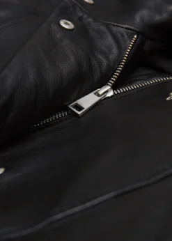 Discount & Other Stories Veste Oversize En Cuir Noir
