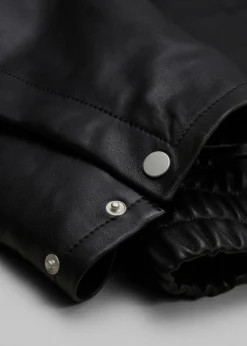 Discount & Other Stories Veste Oversize En Cuir Noir