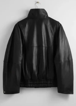 Discount & Other Stories Veste Oversize En Cuir Noir