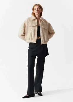 Flash Sale & Other Stories Veste Oversize Zippée Couleur crème