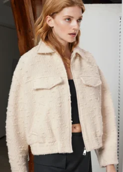 Flash Sale & Other Stories Veste Oversize Zippée Couleur crème