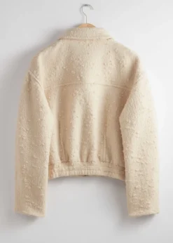 Flash Sale & Other Stories Veste Oversize Zippée Couleur crème