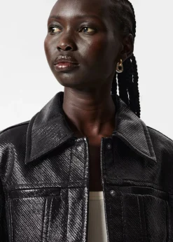 Hot & Other Stories Veste Vernie Courte Noir