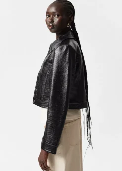 Hot & Other Stories Veste Vernie Courte Noir