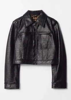 Hot & Other Stories Veste Vernie Courte Noir
