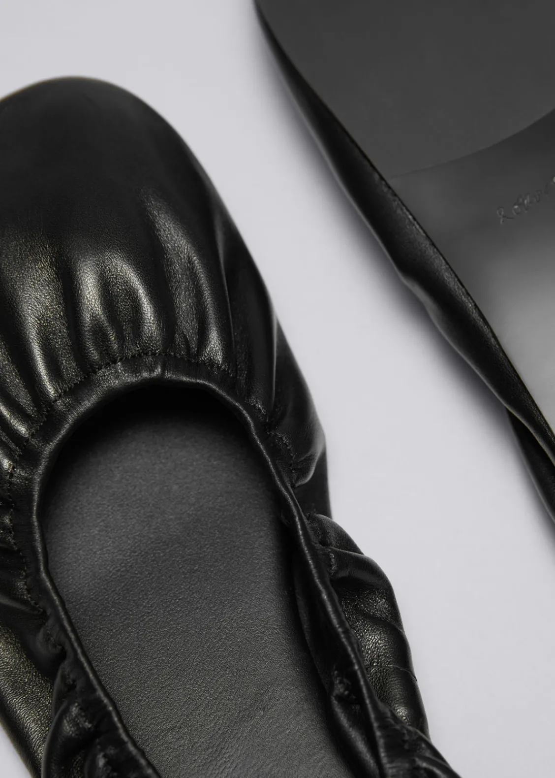 Flash Sale & Other Stories Ballerines En Cuir Froncé
