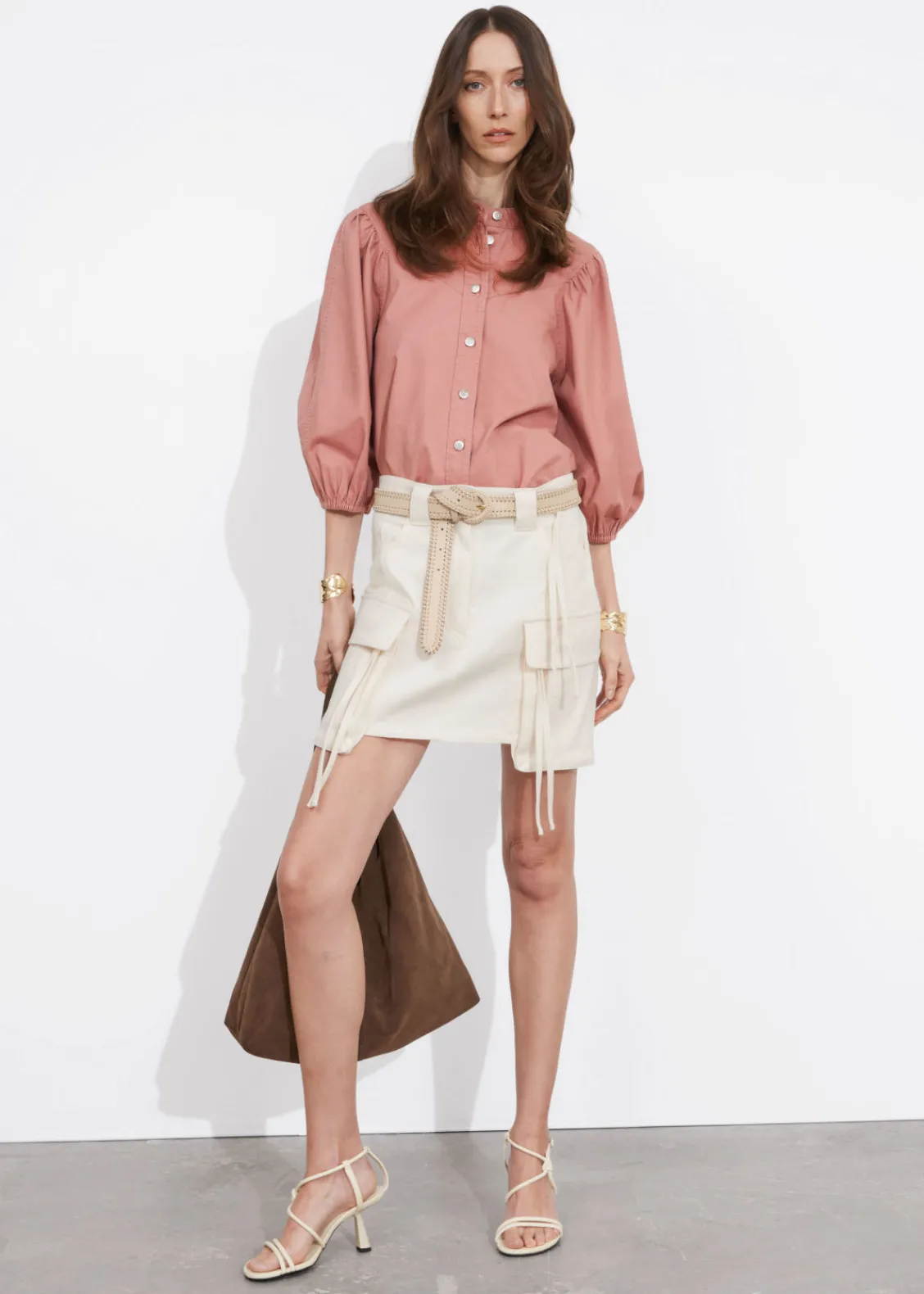Cheap & Other Stories Mini-jupe Utilitaire Blanc