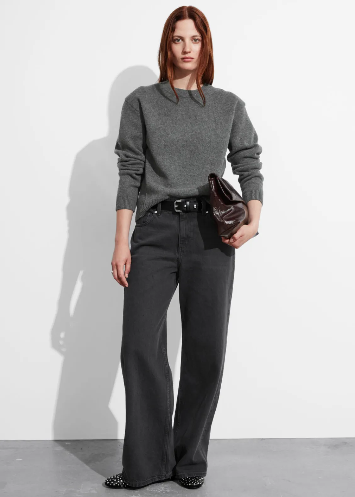 Flash Sale & Other Stories Pull En Mérinos à épaulettes Rembourrées