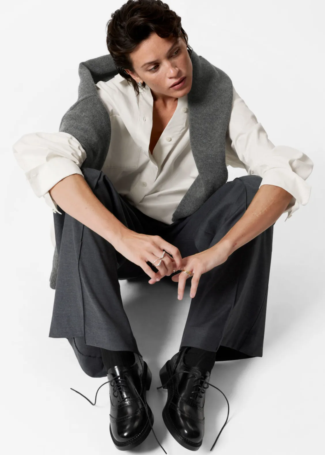 Outlet & Other Stories Richelieus En Cuir Noir