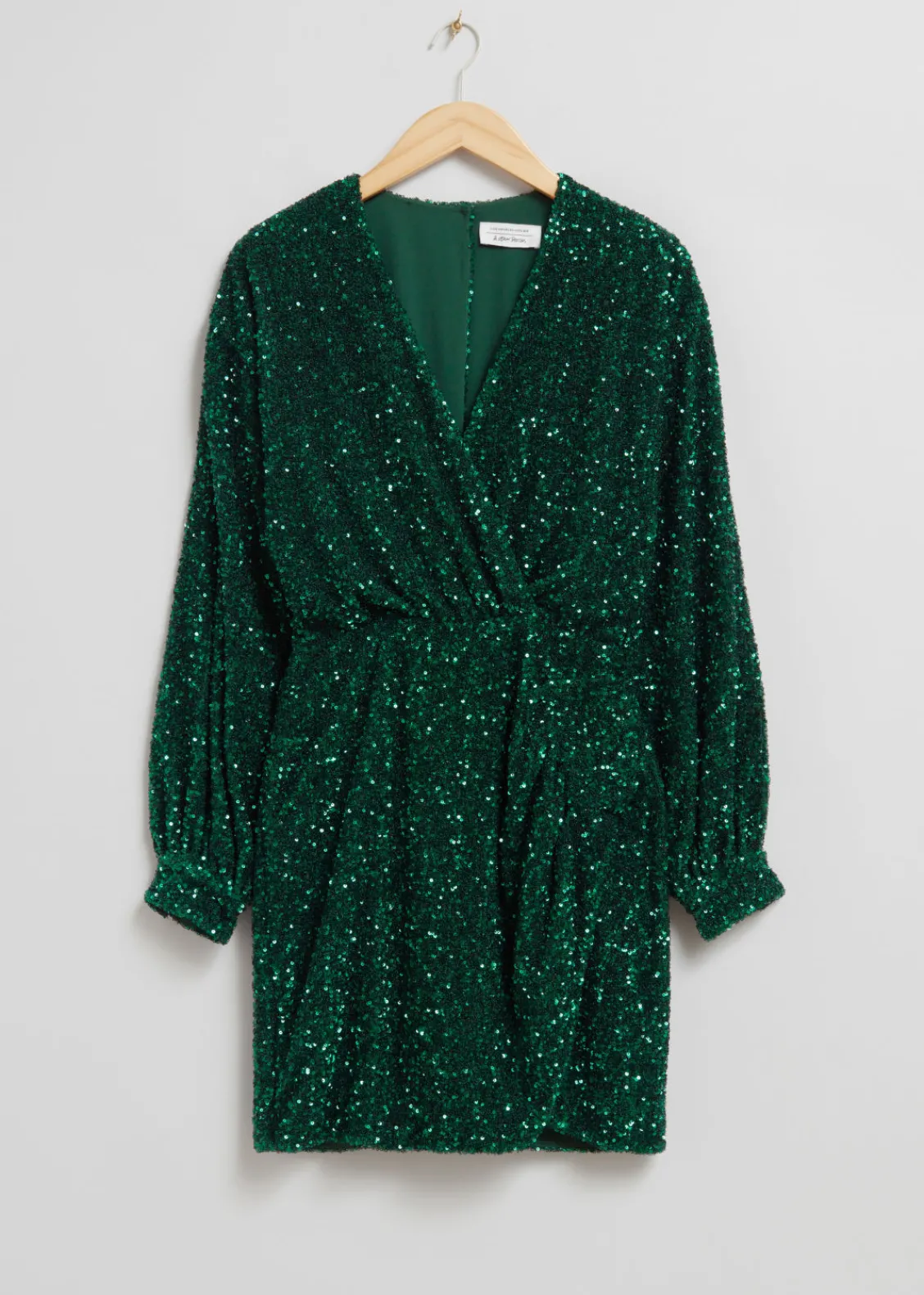 Cheap & Other Stories Robe Courte Enveloppante à Paillettes